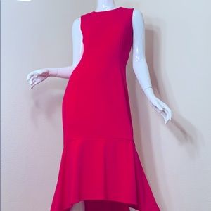 Calvin Klein Sleeveless Ruffle Hem Midi Dress